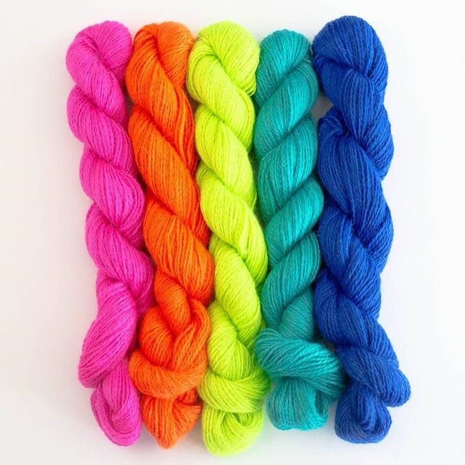 Hovedbilde Babyalpaca minis - Shocking shades