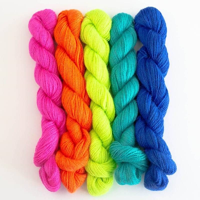 Babyalpaca minis - Shocking shades