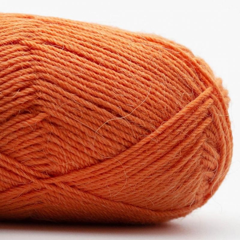 Edelweiss 4 ply - Mørk oransje