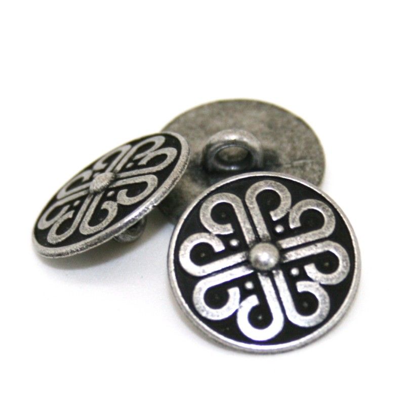 Borre tinnknapp 20 mm