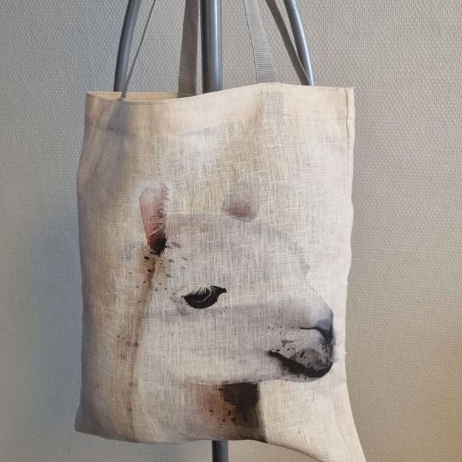 Hovedbilde Handlenett med lamaportrett