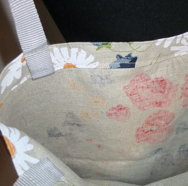 Handlenett med lamaportrett