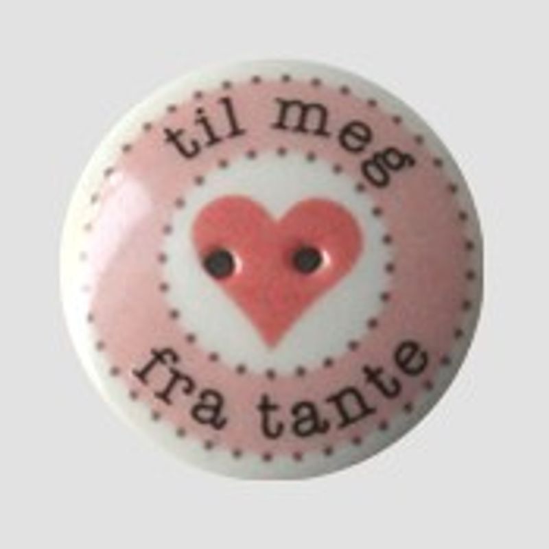 Til meg fra tante- knapp