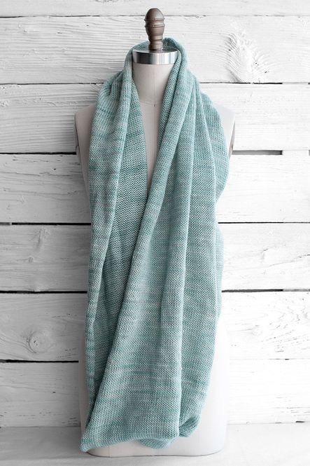 Hovedbilde Sirkelsjal i glattstrikk - oppskrift